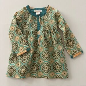 Masala Baby Girl 18-24 Months Dress Teal Blue Floral